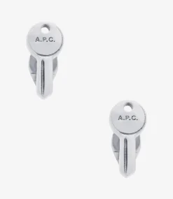 Clef stud earrings