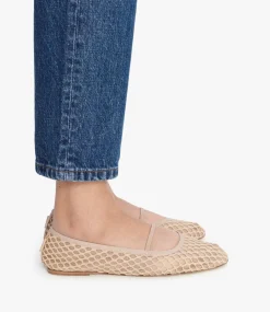 Swan ballet flats