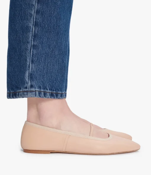 Swan ballet flats