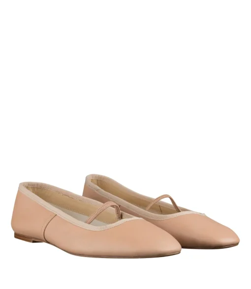 Swan ballet flats